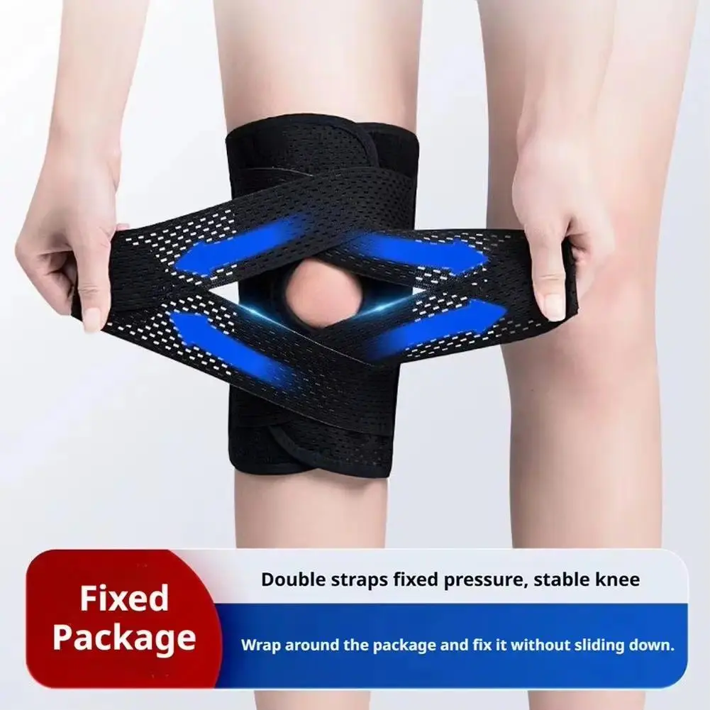 Breathable Compression Knee Brace Support Wrap with Built-in Side Stabilizers, Flexible Knee Pad Suitable for Arthritis Joint Relief, Sports Injury Recovery and Daily Joint Protection