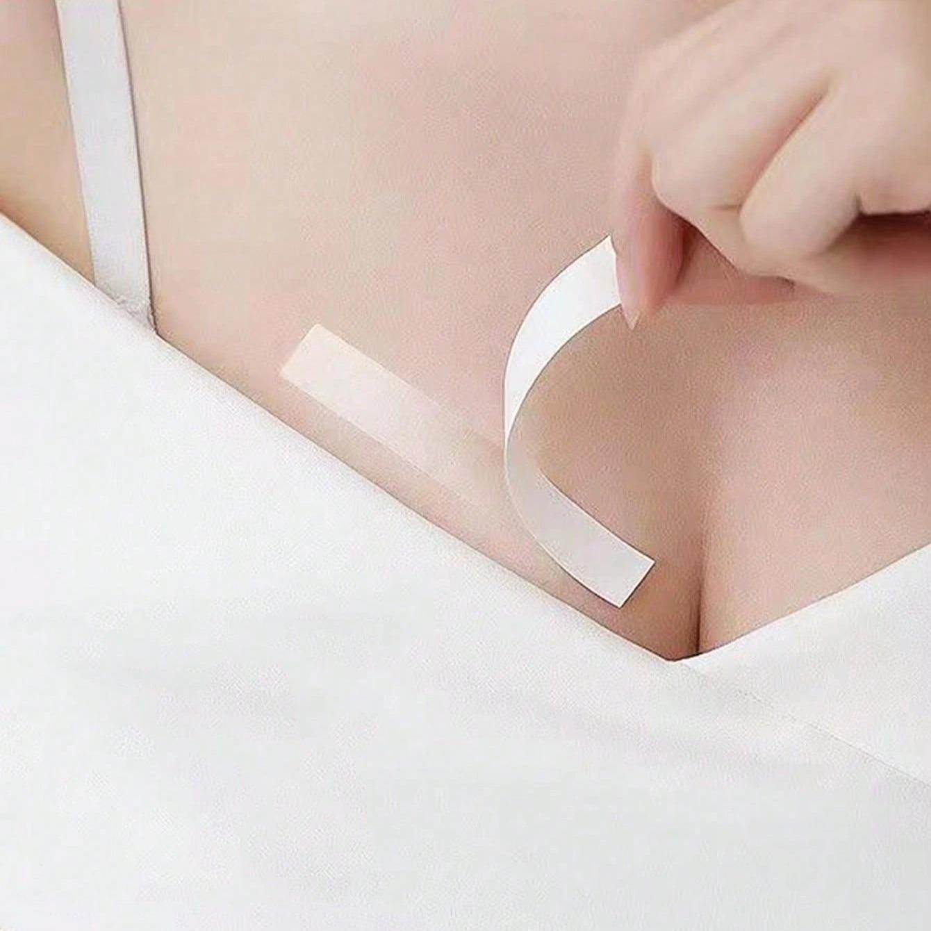 36/108 Sheets Creative Transparent Double-Sided Tape, Ideal for Women Clothing Dresses Invisible Fixing Strips, Seamless Invisible Tape, Fashion Accessory