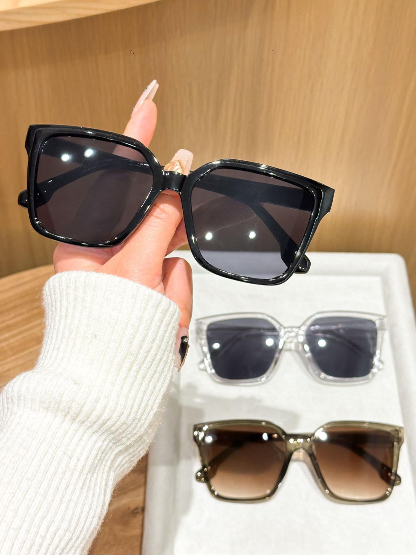 Women's Vintage Trendy Tinted Lens, Retro Casual Full Rim Trendy Styling Sunglasses for Everyday Use, Fashion Accessories for Outdoor Activities