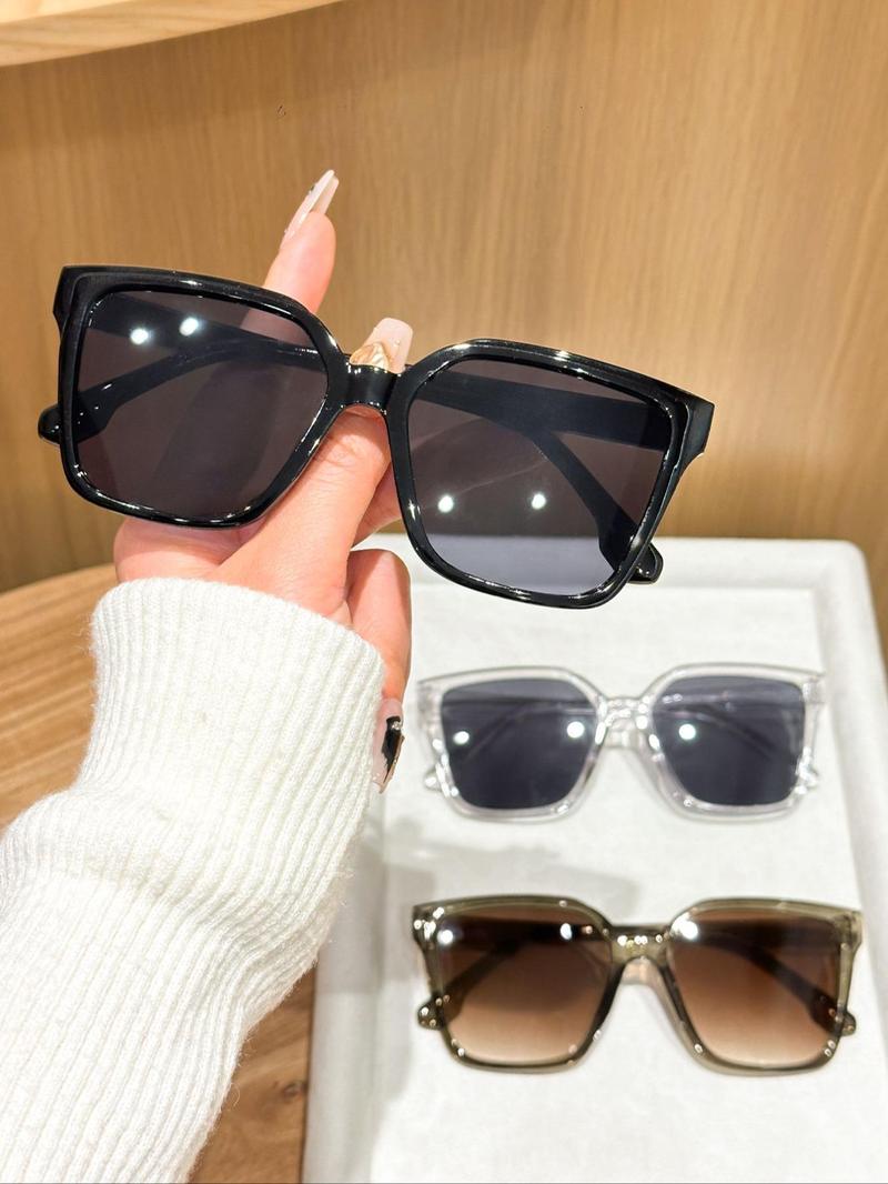 Women's Vintage Trendy Tinted Lens, Retro Casual Full Rim Trendy Styling Sunglasses for Everyday Use, Fashion Accessories for Outdoor Activities