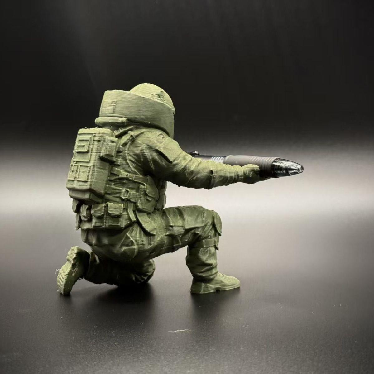 Bomb Disposal Team Pen Stand, 3D Printed Creative Desktop Organizer