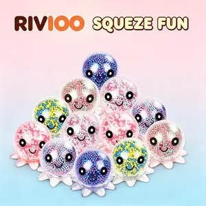RIVIOO Foam octopus pinch music TPR octopus vent decompression toy decompression creative toy