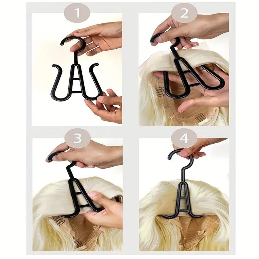 Wig Storage Bag, Zipper Transparent Dustproof Design Wig Storage Bag, Zipper Closure, Hair Extension Hanger, Wig Tool, Durable Cover, Black Wigs Accessories for Salon & Home Use, Household Items, Reusable Plastic Cover