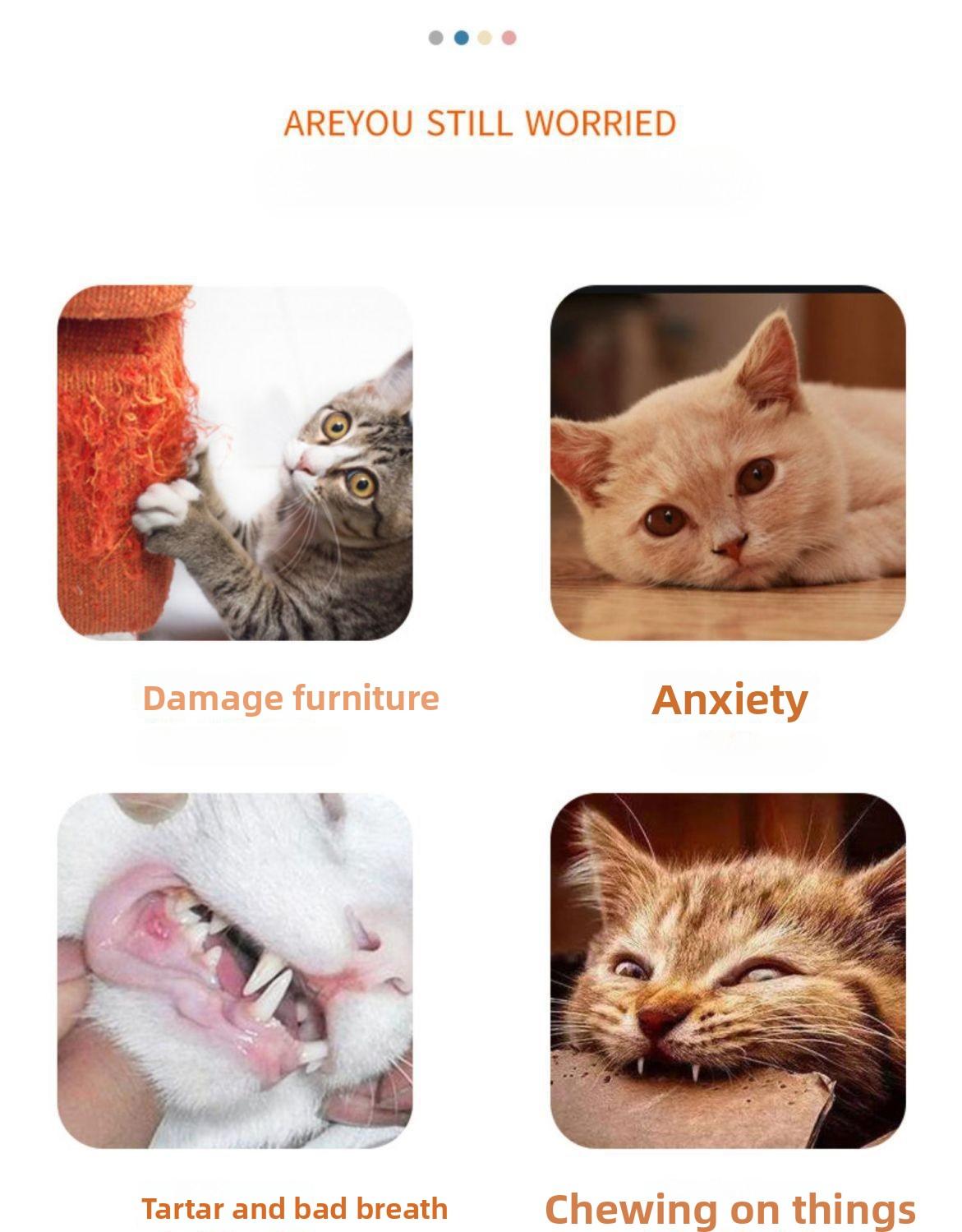 Cat toy paper rope carrot self-entertainment boredom buster chew-resistant cat teaser stick