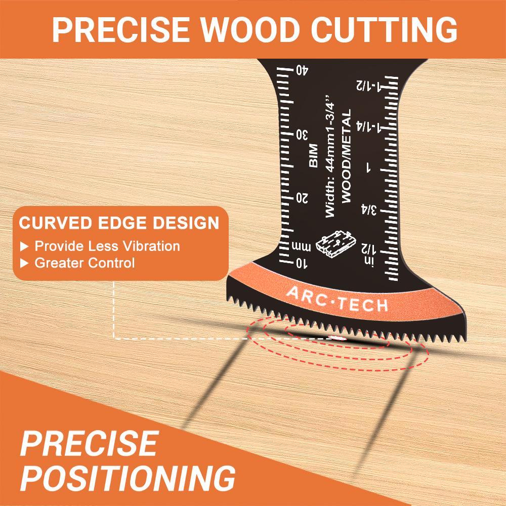 Multifunctional Oscillating Saw Blade Set, Compatible with Dewalt Bosch Fein, Ideal for Wood Plastic Metal Cutting