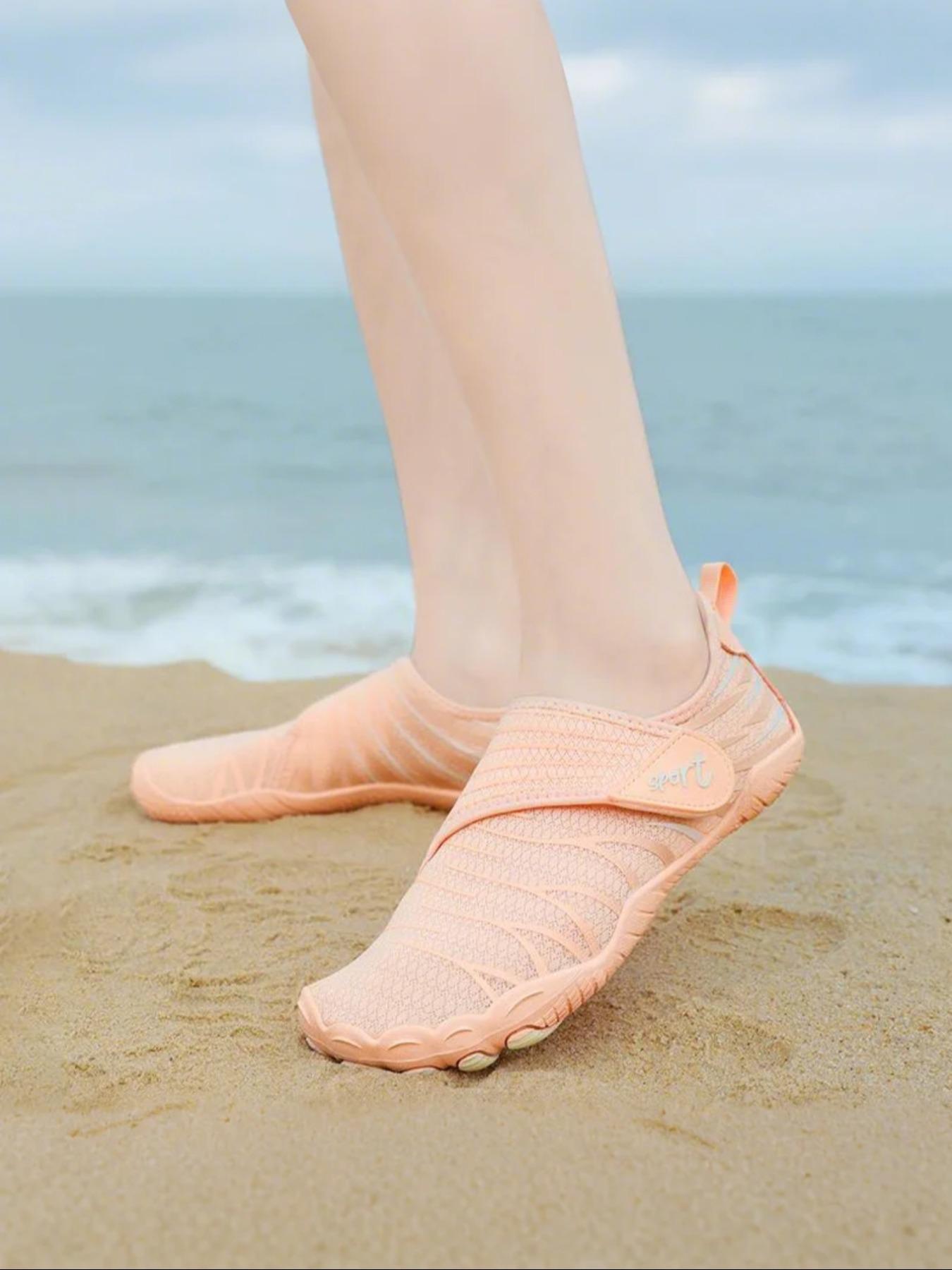 Unisex's Sporty Breathable Lightweight Barefoot Shoes, Quick Drying Water Shoes, Outdoor Beach Shoes for Hiking, Fishing, Swimming