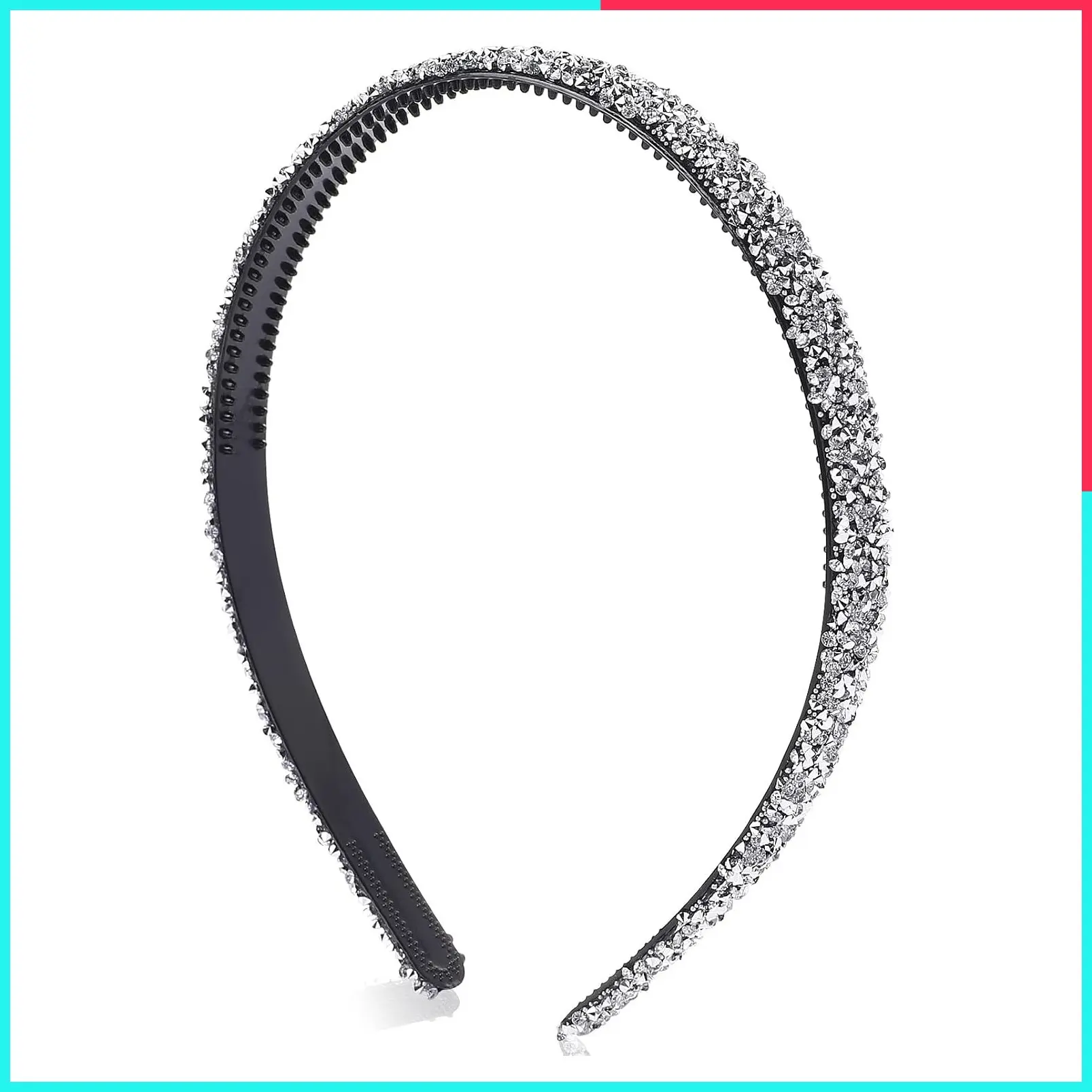 Sparkle Rhinestone Headbands for Women - Crystal Diamond Fashion Hairbands for Bridal Wedding Party