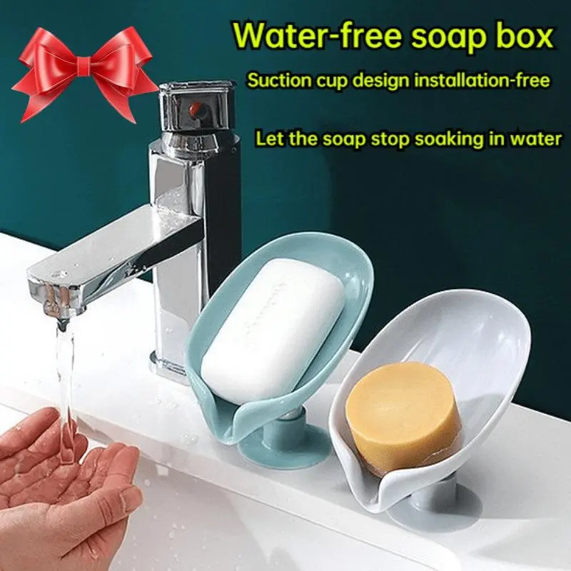 1pc Random Color Self-Draining Soap Dish, Quick-Draining and Easy-to-Clean Soap Holder, Suitable for Bathroom, Bathtub, and Sink, Minimalist Draining Soap Box, Home Storage Bathroom Accessory,, Moisture-Repellent, and Durable Design