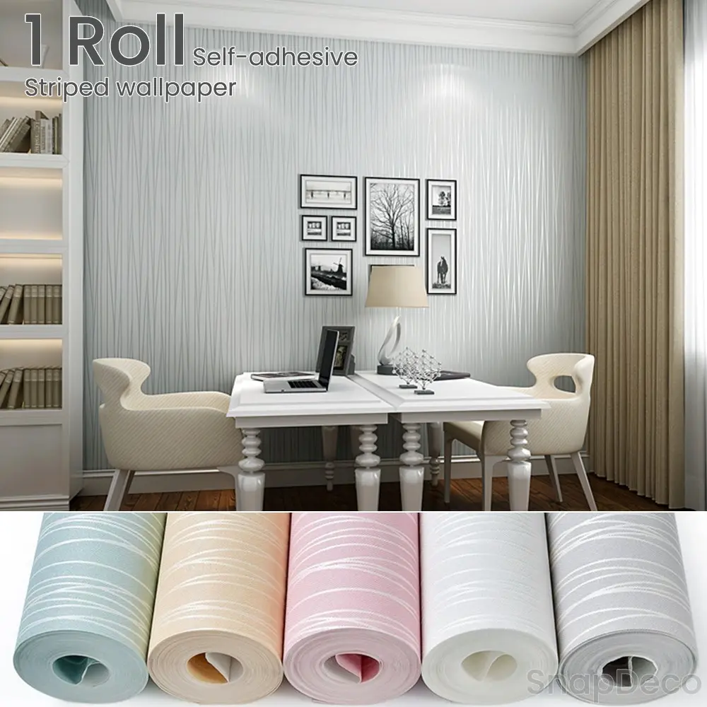 Self adhesive non-woven paper three-dimensional line wallpaper roll, thickened, trendy color tones, multiple sizes, DIY pasting and cutting, easy to operate, suitable for decoration in living rooms, bedrooms, and background walls.
