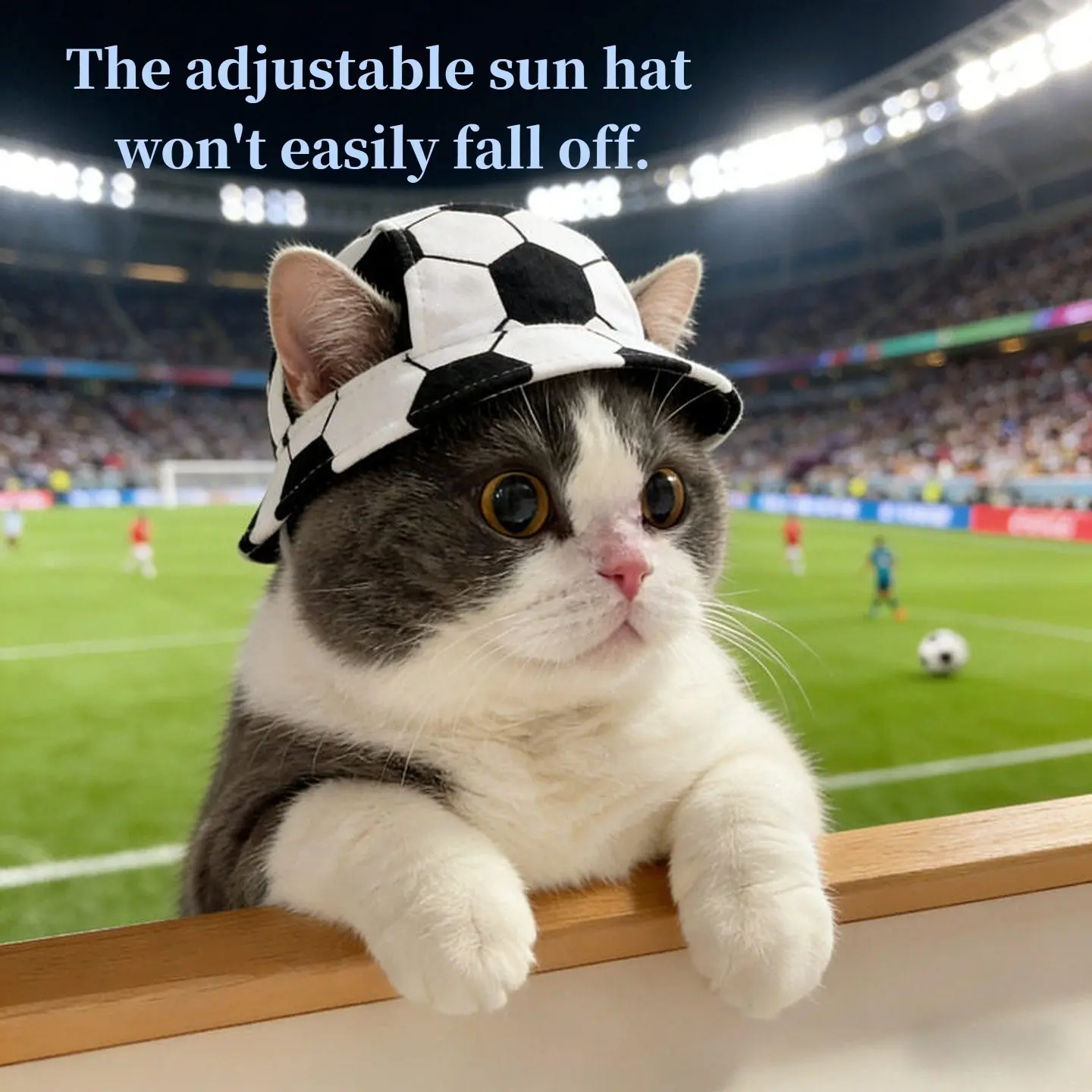 Pet Hat Football Theme, Cat Ears Sun Hat, Dog Summer UV Protection, Universal Size, All Seasons, Dogs & Cats Accessories