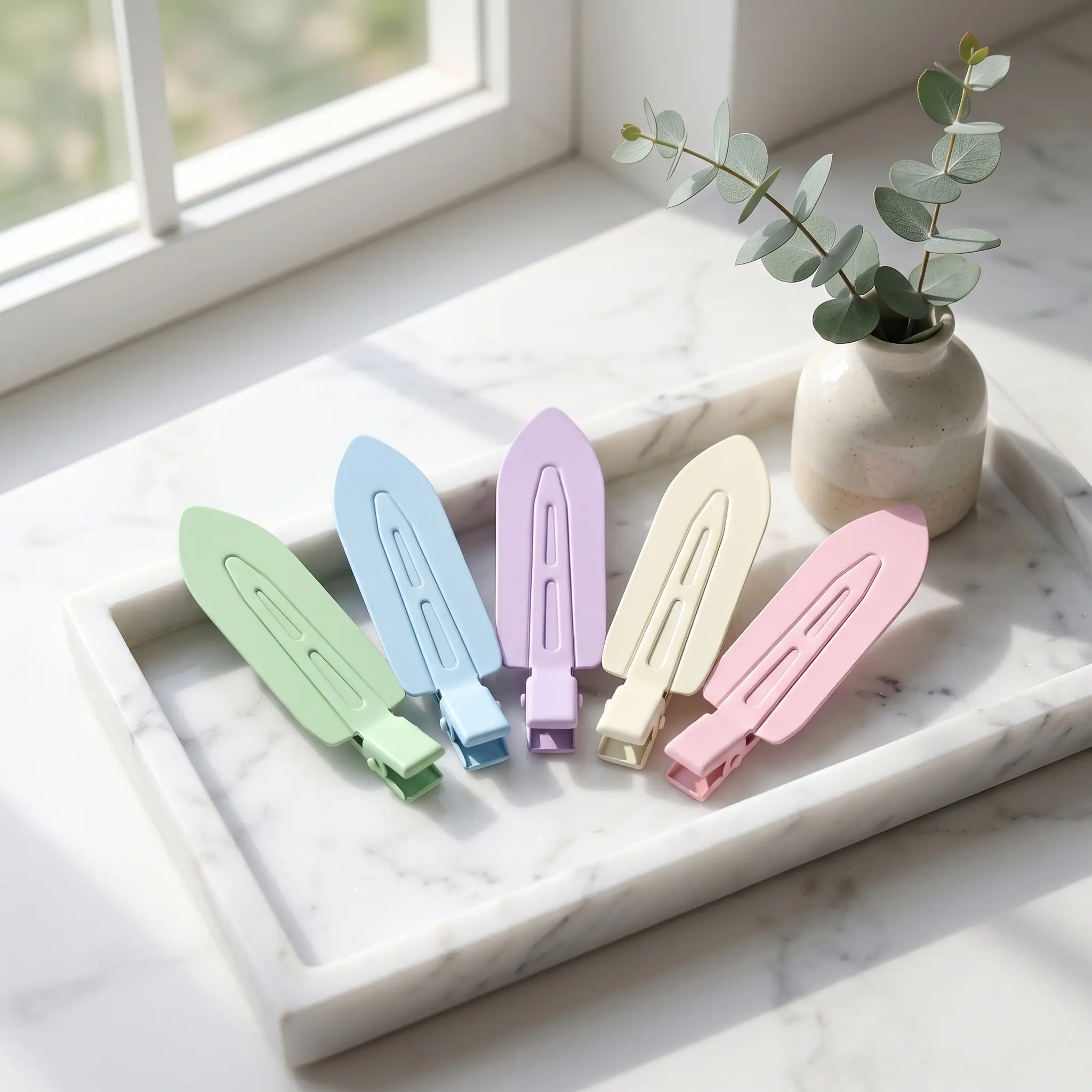 10 PCS New Trendy No Trace Barrettes, Casual Matching Non-slip and Durable Metal Hair Clips for Summer Vacation Beach for Women and Girls, Exquisite Versatile Back To School Accessories, Summer Outfits, Summer Freshness-YY1
