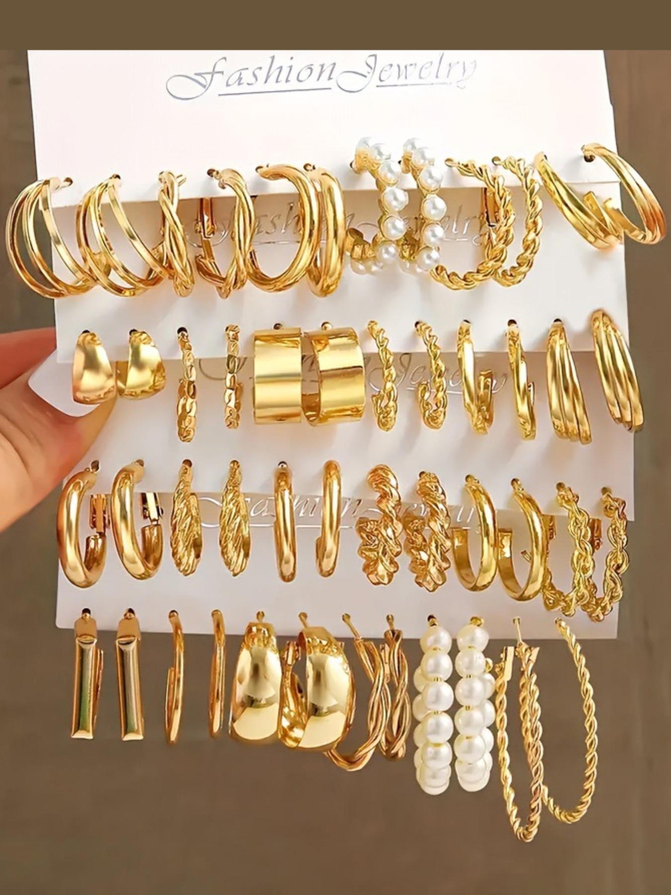 Random Women's Elegant Style, Trendy Exquisite Earrings, Chic Gorgeous Jewelry As Gift for Girlfriend, Random Fine Jewelry