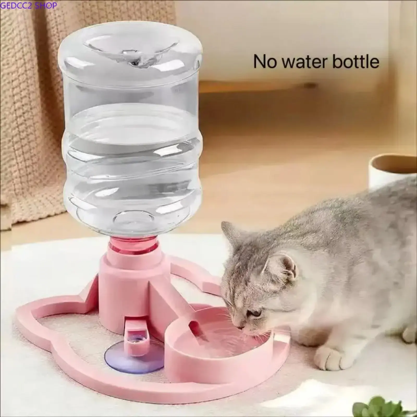 Gravity Pet Water Dispenser, Large Capacity Automatic Water Bowl for Cats & Dogs, No Electricity Required, Easy Clean Drinking Feeder for Home