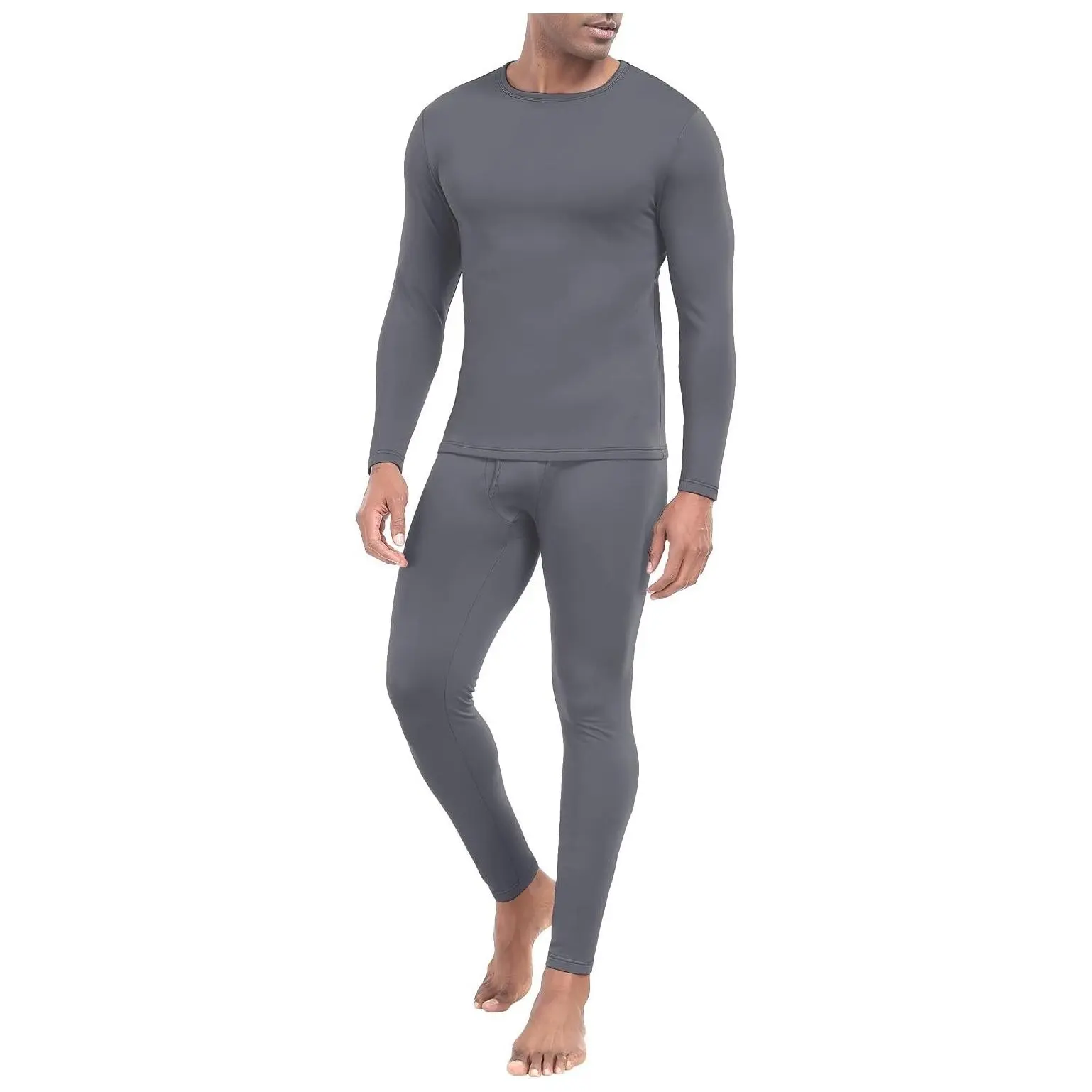 Men's Thermal Underwear Long Johns - Cold Weather Base Layer Set, Elastic Top and Bottoms for Men S-2XLGift