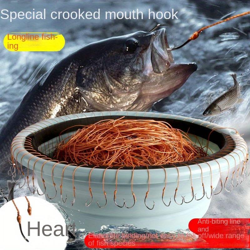 Fishing, fishing line hook, longline hook, string hook, longline fishing hook, complete set of line fishing hooks, 150 meters with 100 fishing hooks