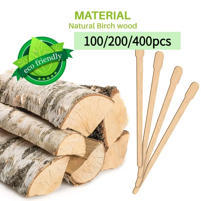 100/200/400 eyebrow waxing stick, small face wax scraper, applicator, woodworking stick, disposable hair removal, lip and nose beauty tool, Waxing Supplies