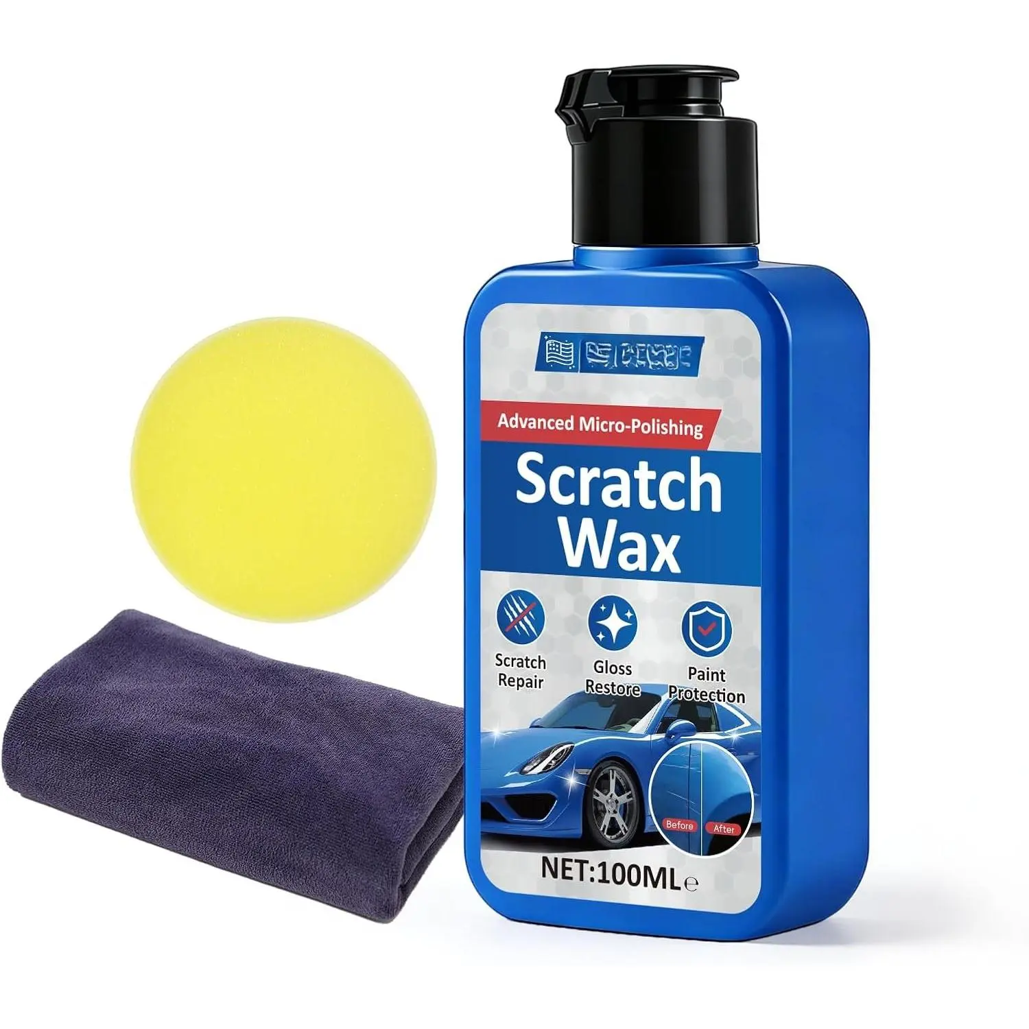 Scratch Remover for  - Scratch Removal Wax &  Repair Paste, Easily Removes Surface , Scuffs & Swirl Marks, Safe for  , SUVs,  & RVs, 100ml / 3.4oz