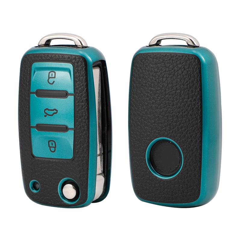 For Volkswagen for Vw Model Car Keycase, for Protecting for Magotan for Polo for Golf for Passat for Tiguan for Jetta for Lavida for Skoda, Durable Keycase Cover, Key Fob Protector, Car Interior Accessory, Car Key Holder