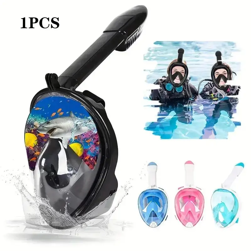 Dive Mask, Anti-Fog Full Face Snorkel Mask, Safe Waterproof, Breathing Mask for Water Sports, How to Use Snorkeling Gear