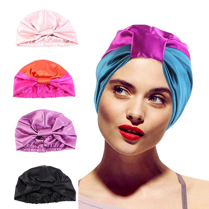 Satin Double Layer Sleep Cap, Chemo Cap Hair Loss Head Wrap
