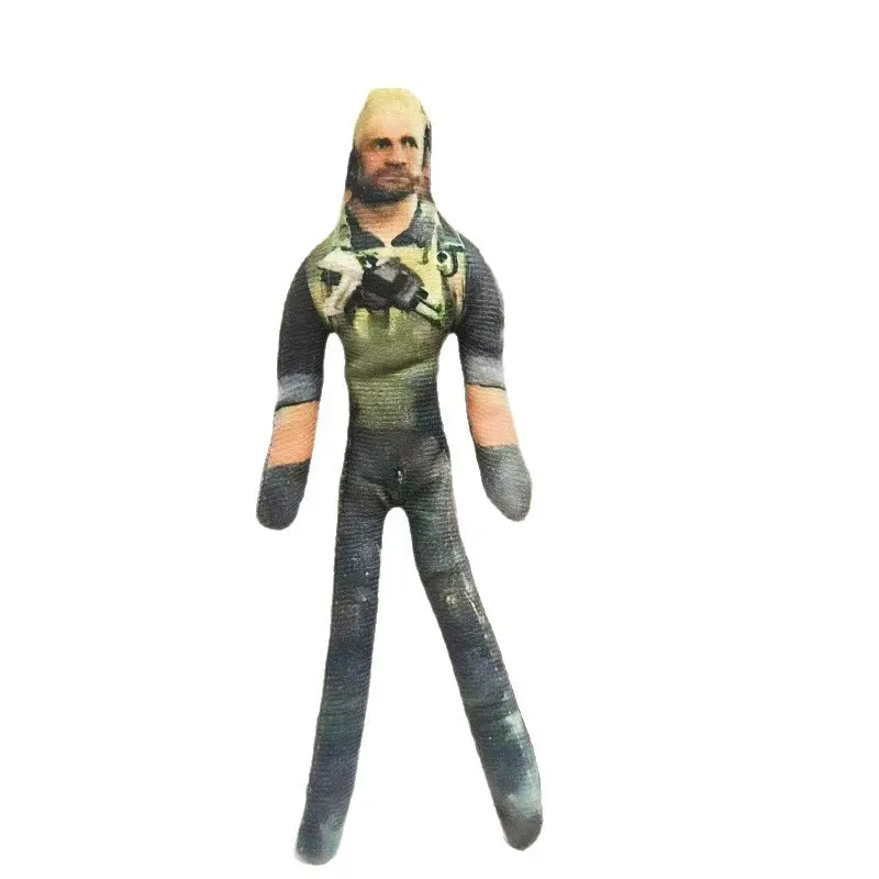 4 Pack Tactical Soldier Bendable Wire Fabric Doll Set Built-in Frame Poseable Game Character Stuffed Decor Gift