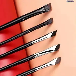 5/7 Piece Eye Makeup Brush Set, Precision Angled Brow Brush, Fine Tip Eyeliner Brush and Detail Waterline Brushes, Professional Cosmetic Tools for Eyebrow Definition, Lash Line Application, Natural Makeup, Soft Glam and Daily Beauty Looks