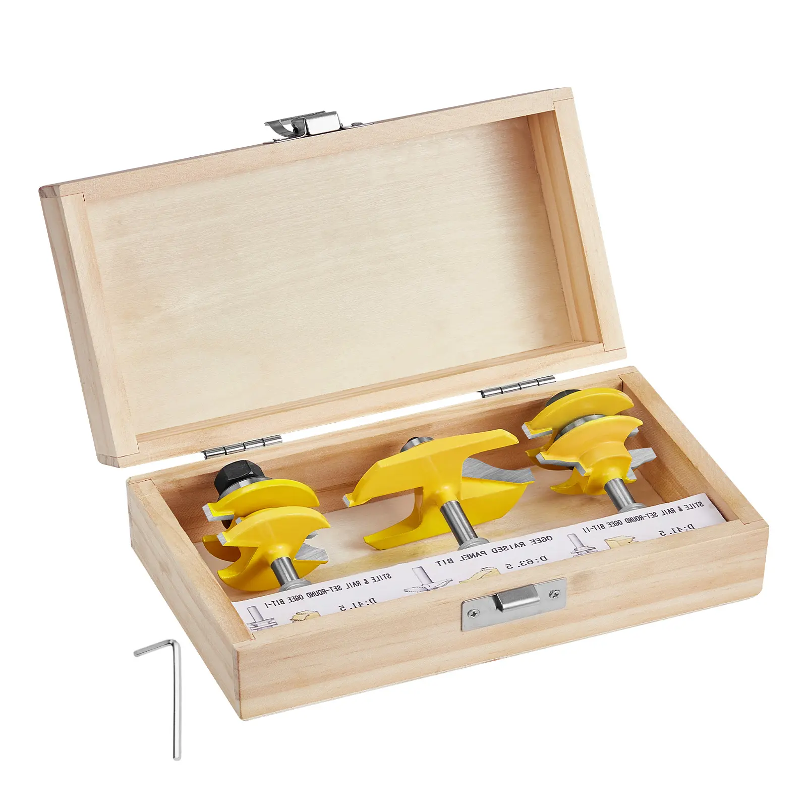 Router Bits Set, Carbide Router Bit Kit with Shank, Enhanced Compatibility, Convenient Storage