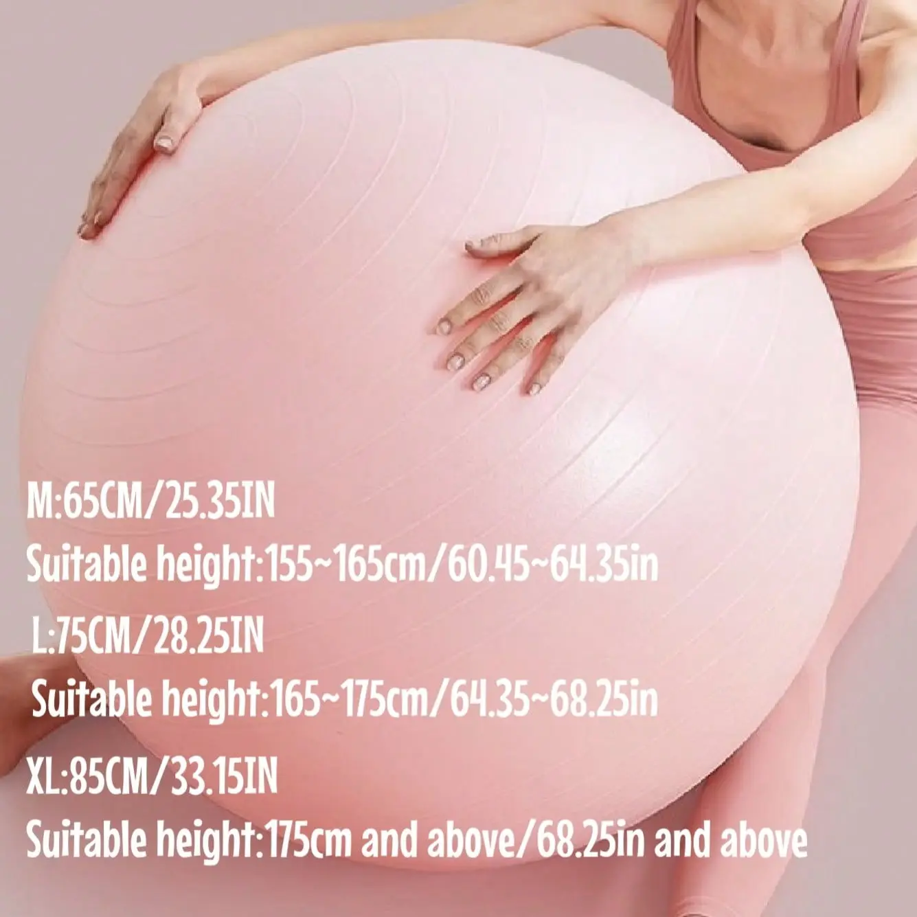 Thick Anti-Explosion Yoga Ball, Women's Sensory Integration Training, Midwifery Massage Ball, Suitable for Pregnant Women, Fitness Exercise Tool