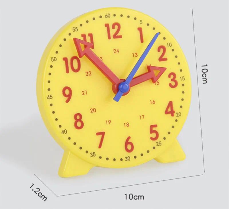 Montessori Wooden Clock Puzzle Toys Hour Minute Second Learning Preschool Cognitive Time Teaching Aid for Kids Early Education