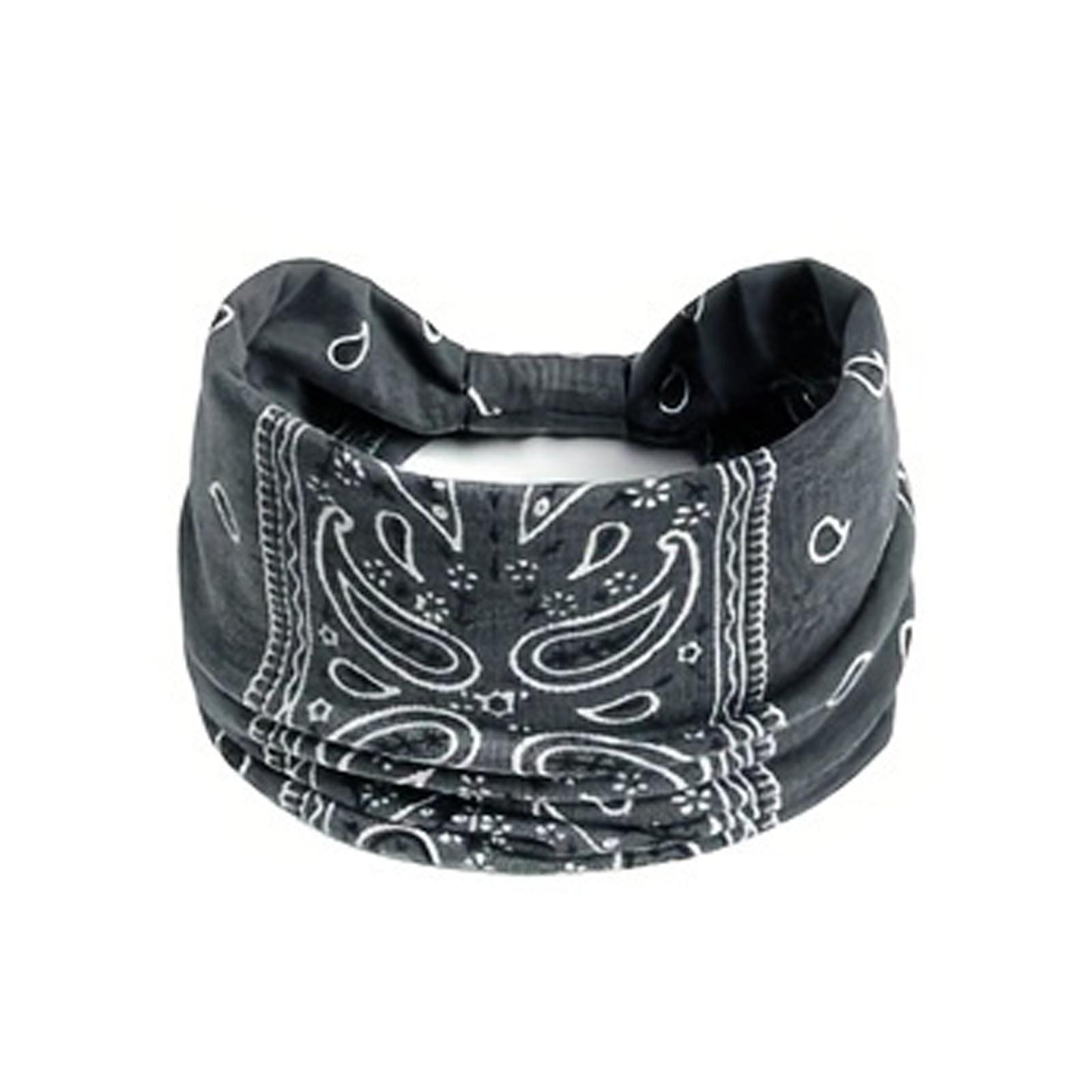 Women's Yoga Headband Breathable Sweatband Elastic Cotton Hairband for Workout Running Fitness Cycling Non-slip Head Wrap Sports Headwear Accessories in Leopard Print