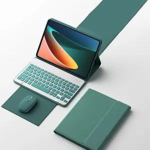 Magnetic Tablet Keyboard Case for Xiaomi Mipad 6/6 Pro 11 Inch, Bluetooth-compatible Rechargeable PU Leather Cover, Protective Accessory