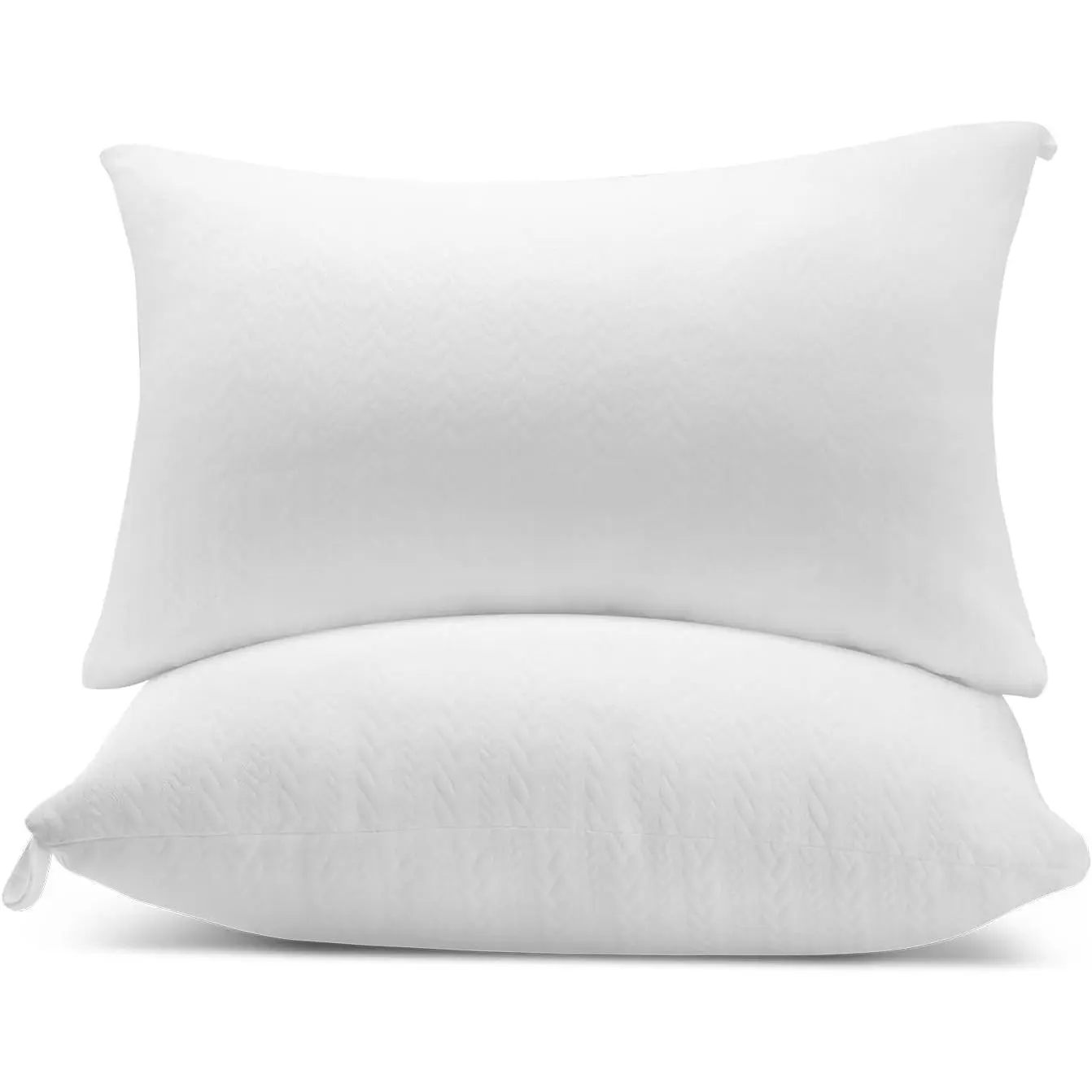 Bed Pillows Set of 2, Standard Size| 20 x 26 pillow inserts with plush down alternative fill and breathable