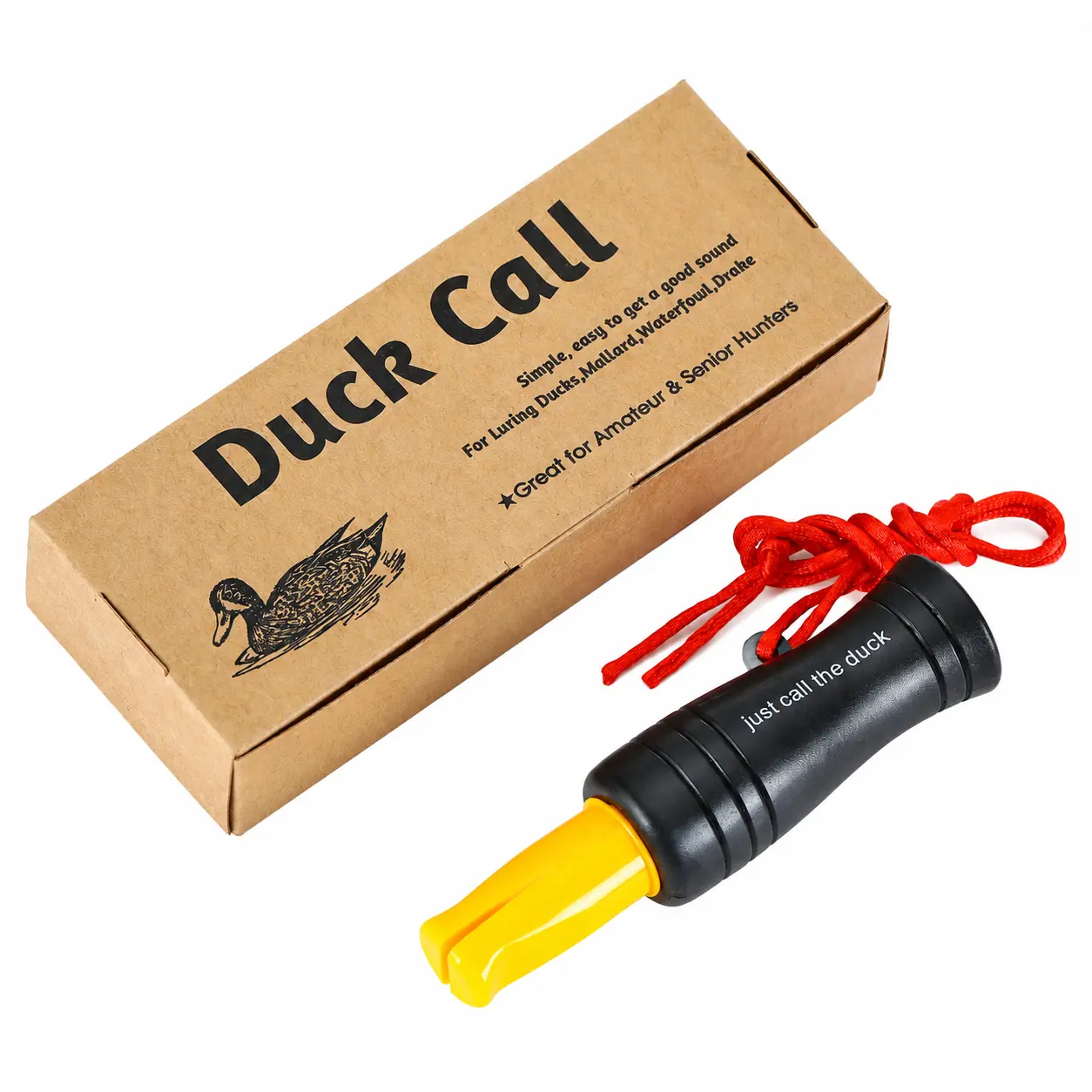 Durable Lightweight Plastic Whistle for Outdoor Camping, Emergency Survival Signaling, and Realistic Duck Call Sounds—Compact, Weather-Resistant, and Ideal for Hikers, Hunters, and Wilderness Enthusiasts
