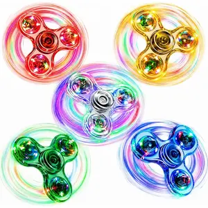 5 Pack Fidget Spinner, Light Up Fidget Spinners for Kids-Glow in The Dark Fidget Toy Party Favors Goodie Bag Stuffers Classroom Prizesfidget toys