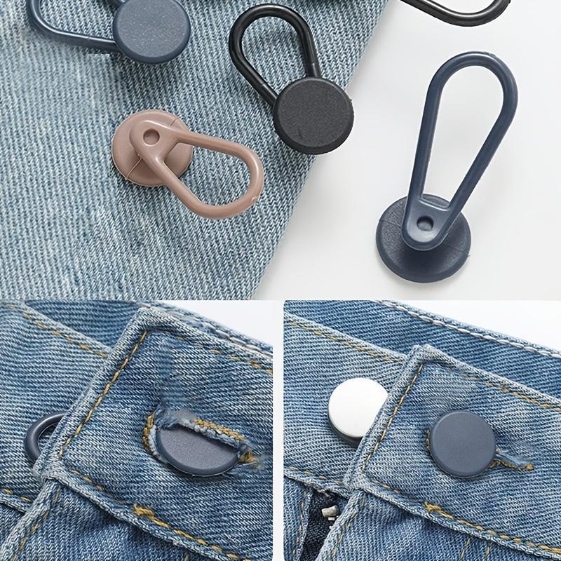 Universal Elastic Waistband Extender, No-Sew Detachable Denim Button Extender, Adjustable Waist Expander for Jeans, Casual Street Style Essential