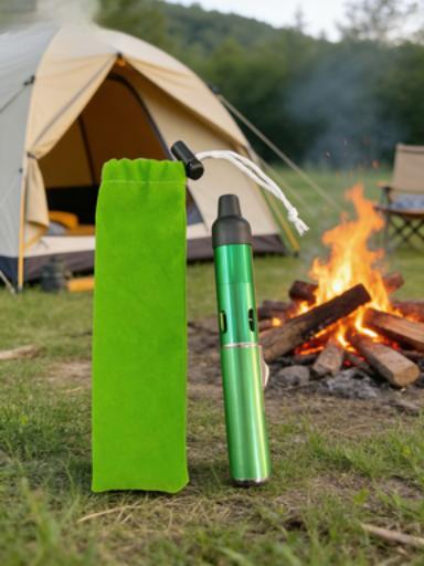 Camping Essential Windproof Lighter with Storage Bag, Reusable Flameless Lighter for Campfire, Hiking, Emergency,6-15 Days Delivery