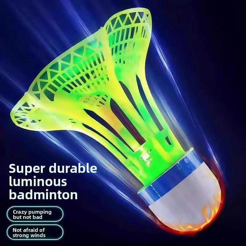 Badminton windproof training ball can't be broken, luminous high elasticity, windproof glow
