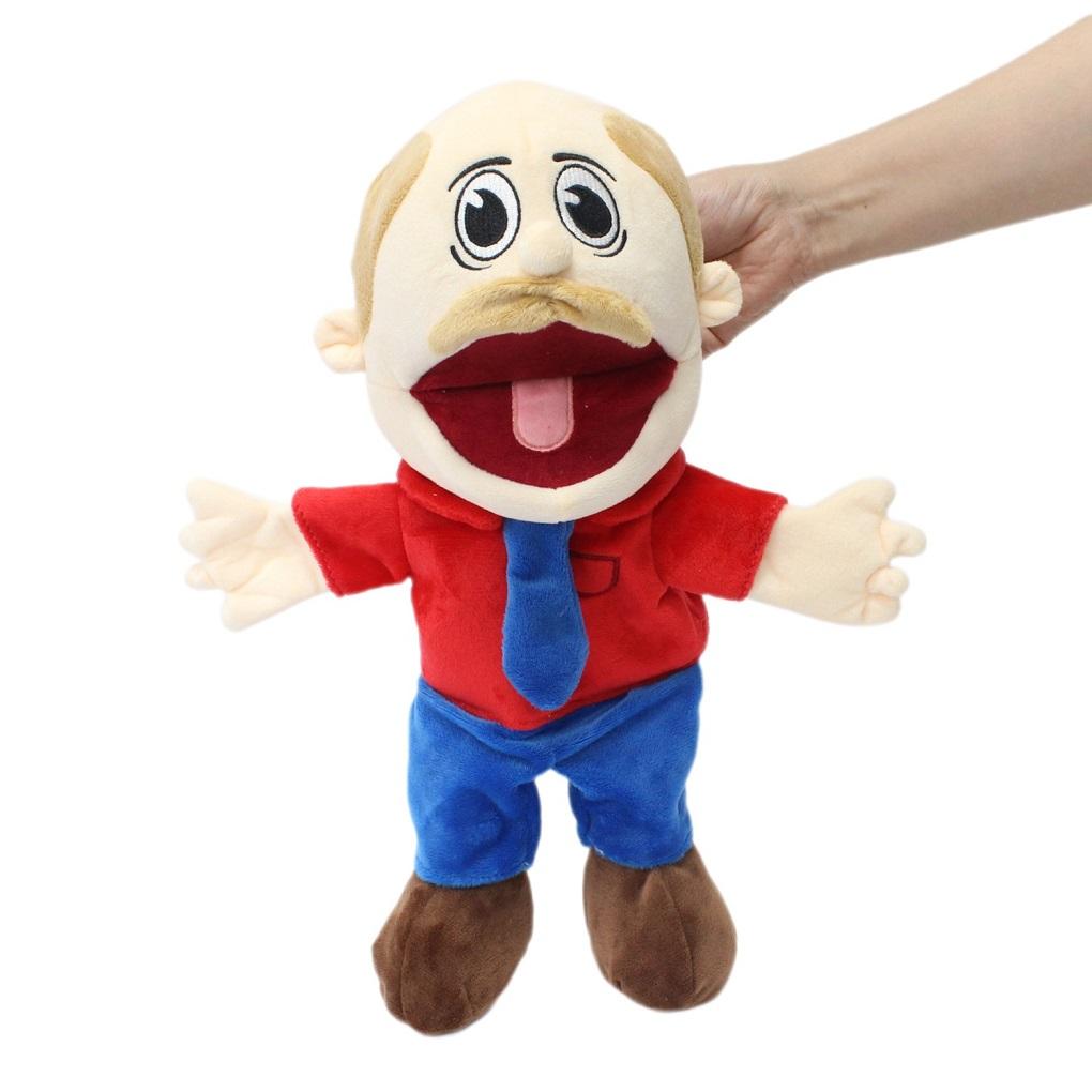 Hot new 30/50cm Jeffy Hand Puppet Plush Children Soft Doll Talk Show Party Props Christmas Doll Plush Toys Puppet Kids Gift