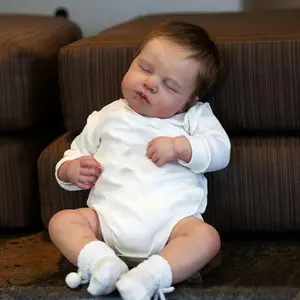 20 Inch 3D-Paint With Visible Veins Soft Silicone Reborn Baby Doll Toy Like Real