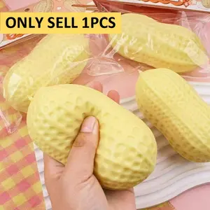 Large Peanut Stress Relief Toy, Slow Rebound Soft Gel, Big Mud Feel, Tpr Material, Perfect for Relaxation and Anger Release