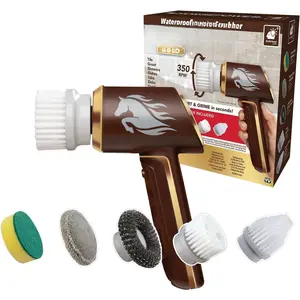 Edition,   Life, Electric Power, Rechargeable, Spins 350 RPM, , 5 Brush Heads, AS SEEN  TV, Cleans Dirt & Grime: Bathrooms, Kitchen, Indoors/Outdoors