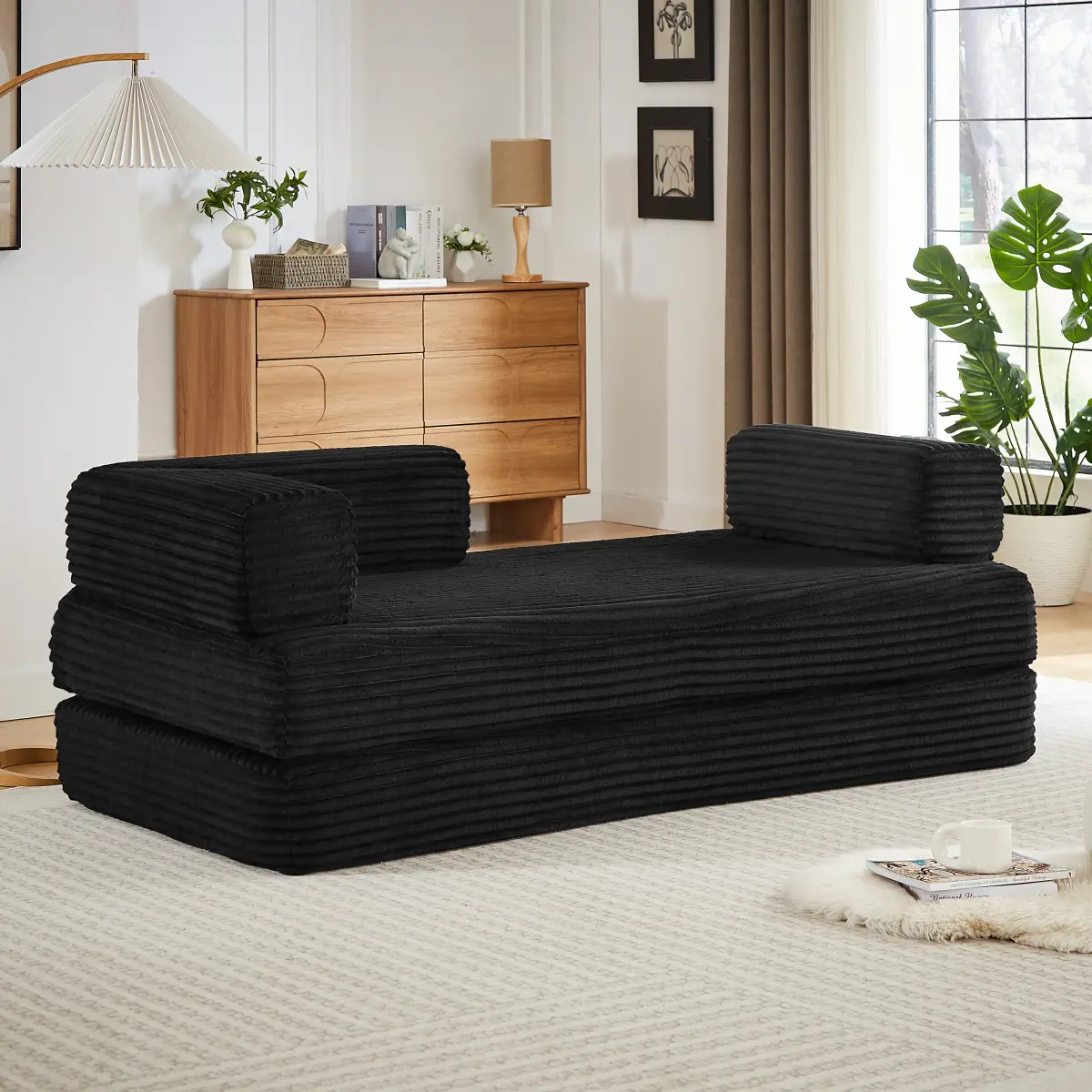 Loveseat Sofa - Modern Cloud Boneless Sectional Couch, Oversized Indoor Furniture for Living Room