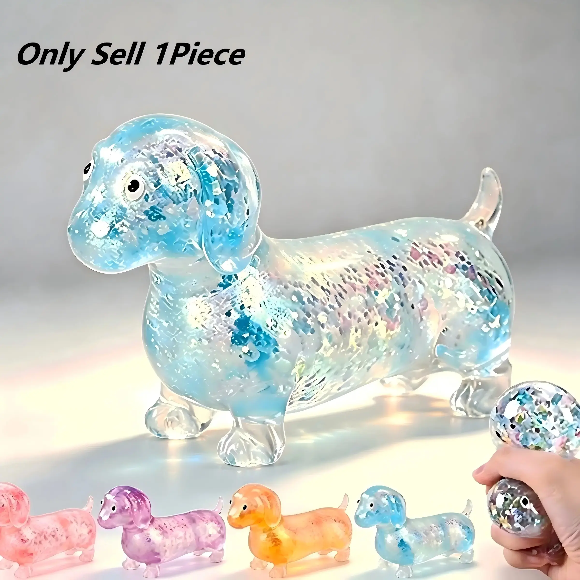 Cute Weiner Dog Squeeze Toy, Animal Shape Stress Relief Toy, Stress Relief Tools, Kids Valentine Gift, Teen Boy Girl Birthday Present, Creative Fun, Squishy Fidgets