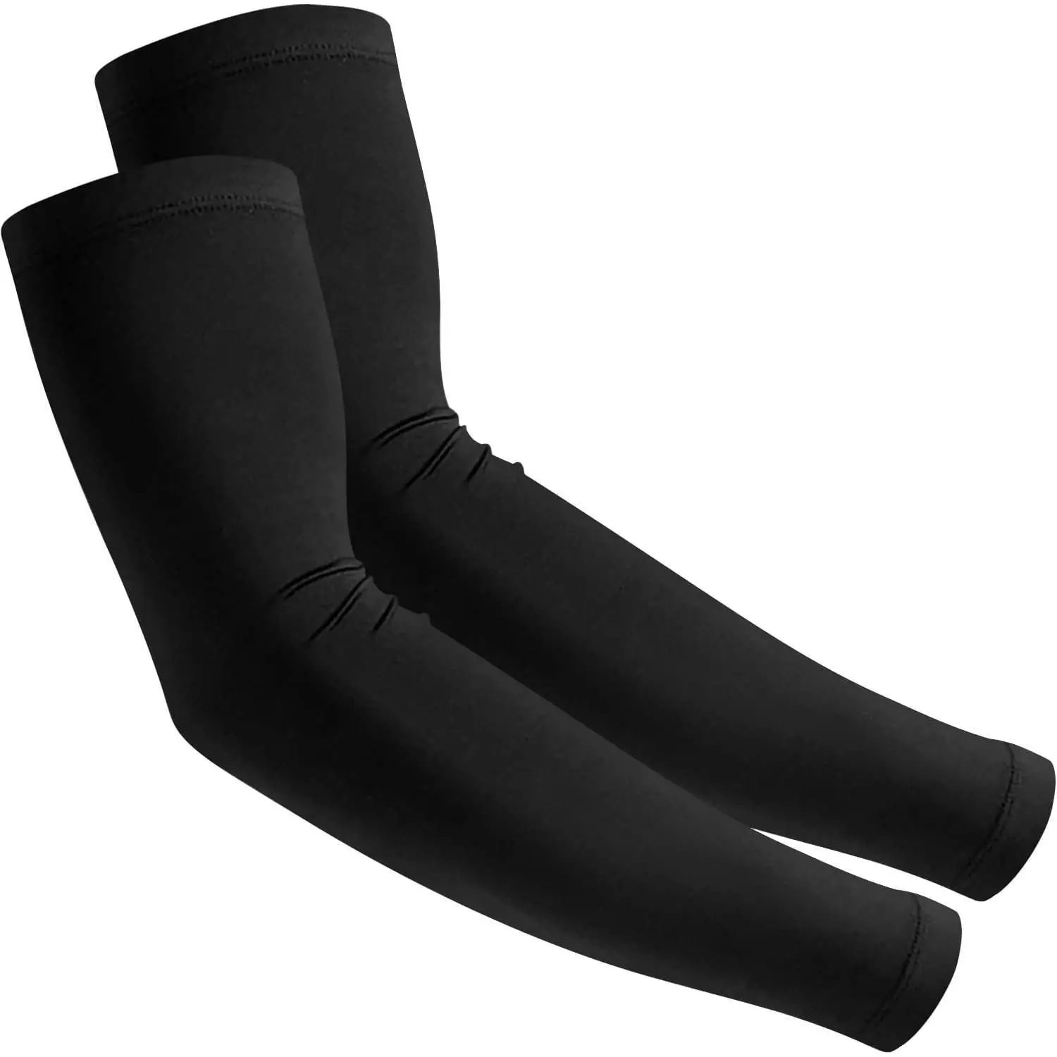 Unisex Sports Compression Arm Sleeves - UPF 50+ Sun Protection, Nylon-Spandex Seamless Fit, 1 Size Fits All for Outdoor Sports Cycling & Running, Sports Compression Sleeves