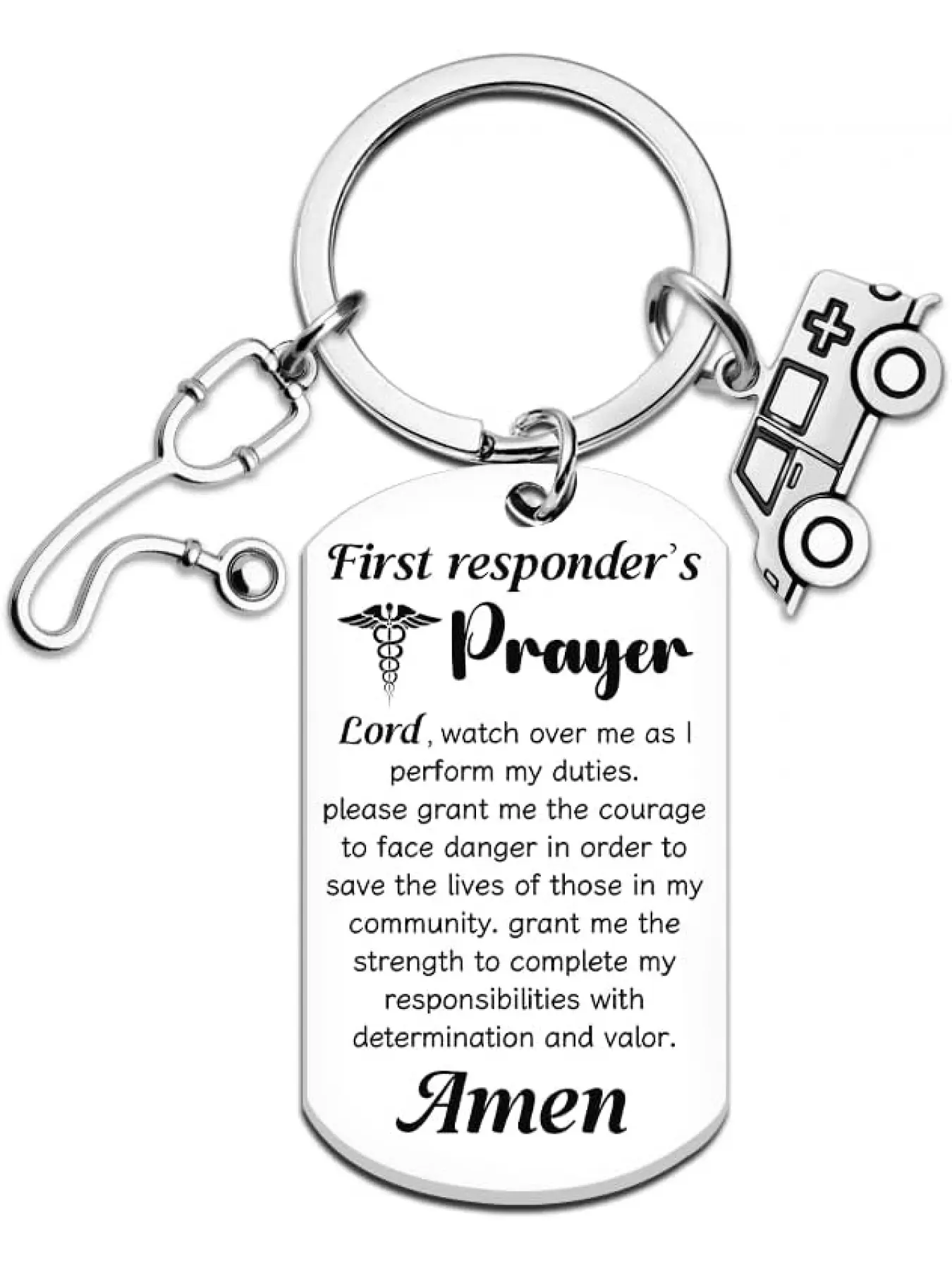 Paramedic Gifts for Women Men Emt Accessories Emt Gifts for Men Ems Week Gift Graduation Gift Authentic Keychain Medical Technician Keychain