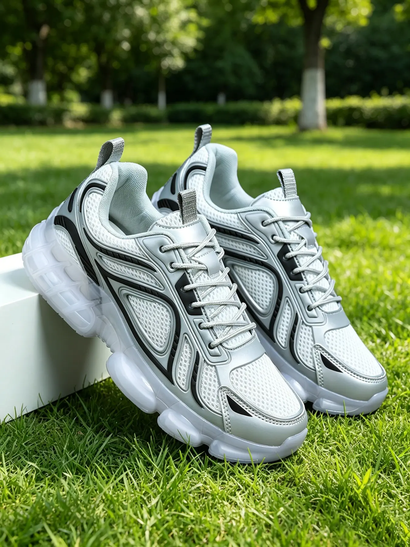 Trendy Men's Low Top Sneakers, PU Leather Upper, Colorblock Design, Shock Absorbing Sole, Lightweight Comfort, Urban Exploration, Casual Training Shoes, Stylish Sneaker, Lowtop Casual Sneaker