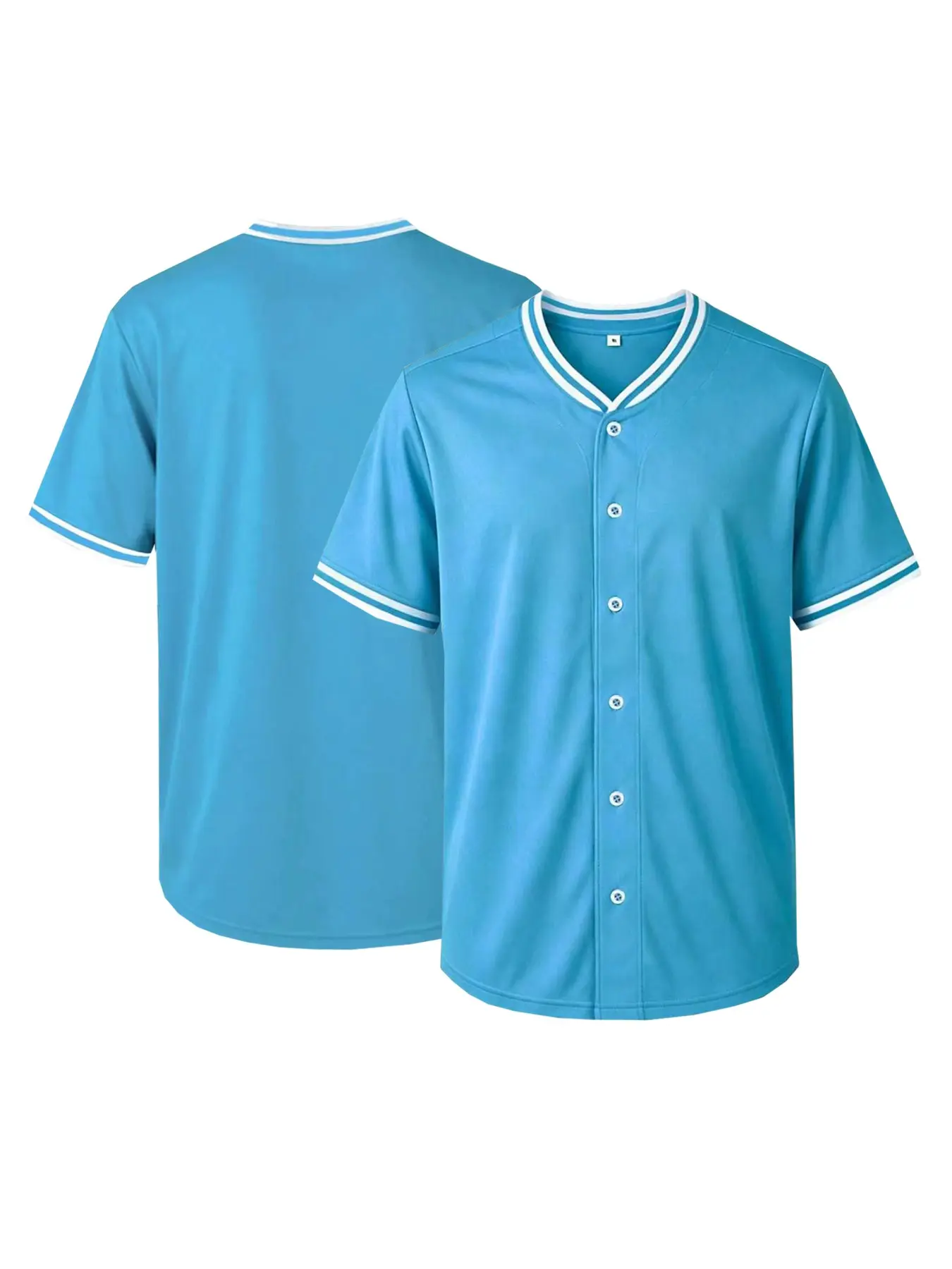Blank Baseball Jersey for Men Women, Short Sleeve Button Down Plain Sports Shirt, Lightweight Casual Athletic Uniform for Team Custom Daily Wear, Button Front Jersey