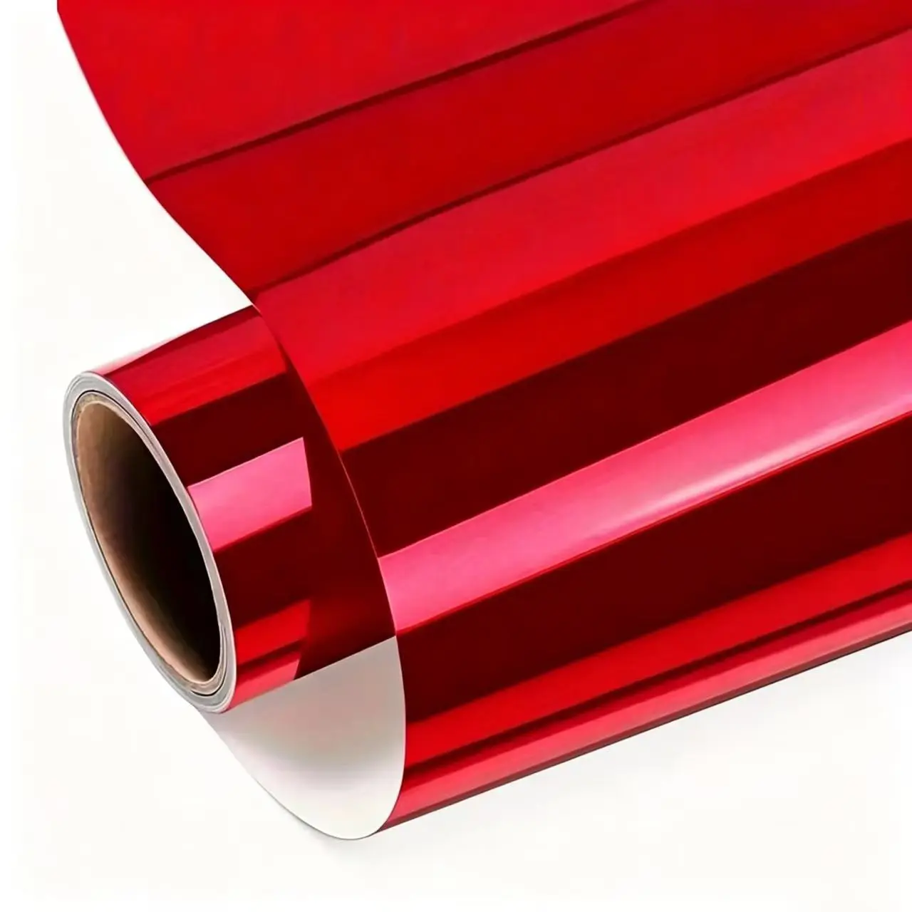 Premium Red Mirror Chrome Stretchable Flexible Vinyl Wrap Film With Air Release Self Adhesive DIY Car Motorcycle Sticker Decal Vinyl Wrap For Cars
