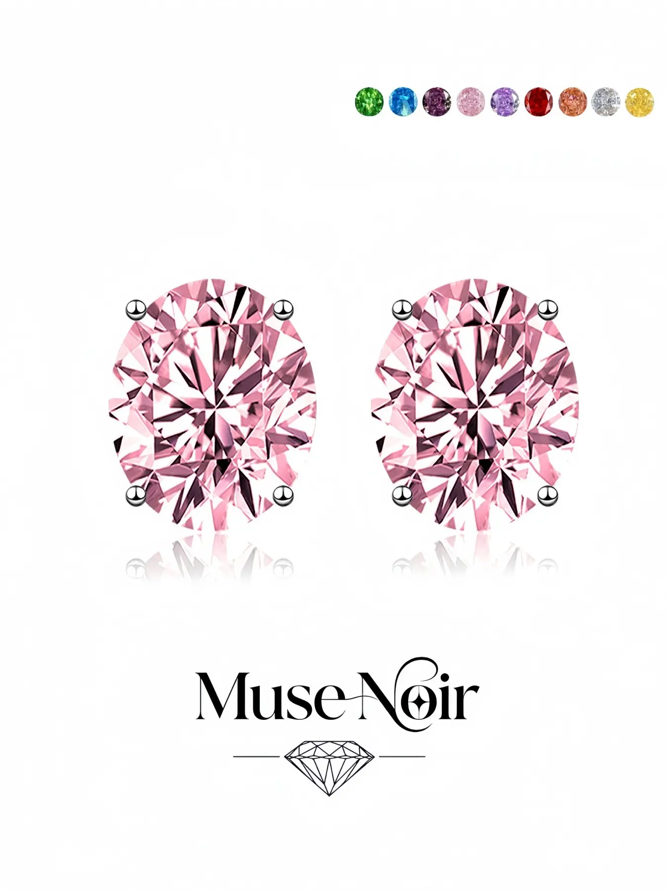 Oval Cut Pink Quartz Dazzling Studs, pretty studs, trendy colored gem earrings with hypoallergenic S925 silver posts. Chic dating jewelry for daily outfits, vacations and formal dinners.