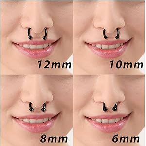 Sanfenly 48Pcs 14G Stainless Steel Horseshoe Nose Septum Rings Piercing Jewelry Cartilage Helix Tragus Earring Hoop Eyebrow Lip Hoop Piercing Ring for Women Men 6mm 8mm 10mm 12mm Beads Gold Sanfenly 48Pcs 14G Stainless Steel Horseshoe Nose Septum Rings Piercing Jewelry Cartilage Helix Tragus Earring Hoop Eyebrow Lip Hoop Piercing Ring for Women Men 6mm 8mm 10mm 12mm Beads Gold